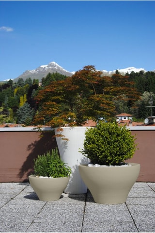 Pot de fleurs Ming - 33 cm - Taupe - Rodolfo Dordoni