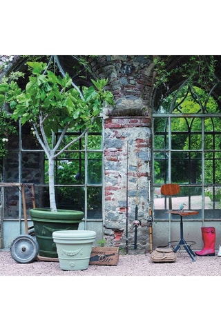 Pot de fleurs Festonato - 55 cm - Gris