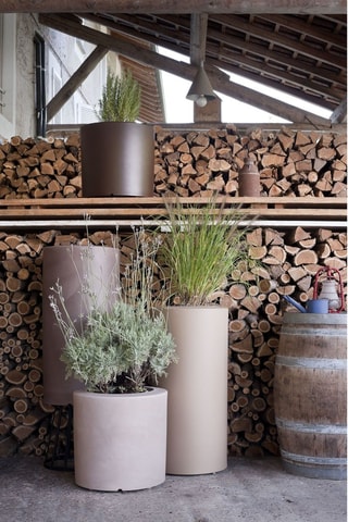 Vase Tubini - 50 x 50 x 48 cm - Beige