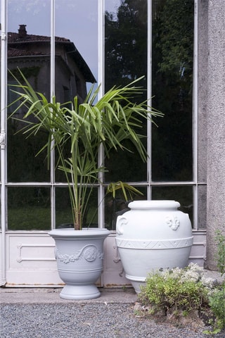 Pot de fleurs Orcio - 68 cm - Blanc