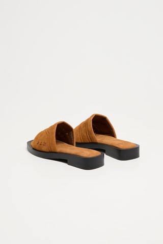 Mules em nobuck - Castanho