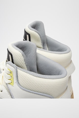 Sapatilhas subidas em couro - Branco