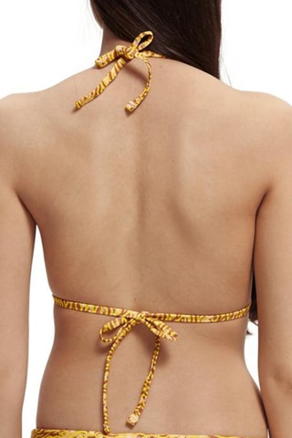 Parte de cima de biquíni reversível - Bege