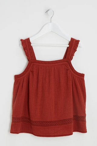 Camisola de alças - Vermelho