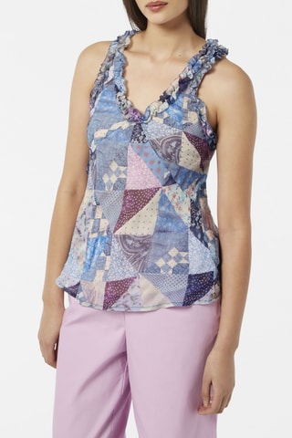 Camisola de alças - Azul