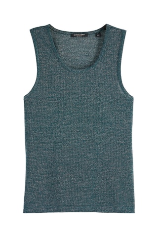 Camisola de alças - Verde-mesclado