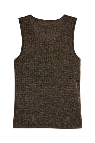 Camisola de alças - Preto mesclado