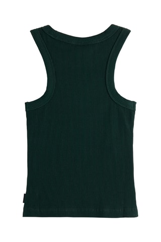 Camisola de alças - Verde-escuro