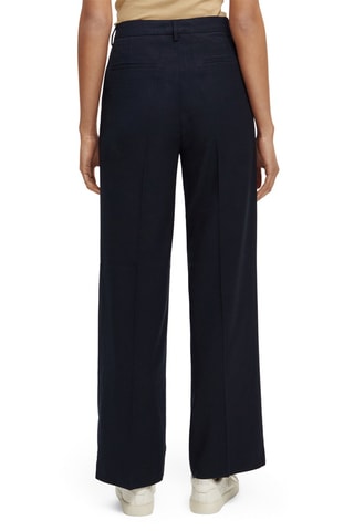 Calças wide legs - Azul-marinho