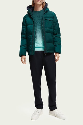 Calças de lã - Azul-marinho