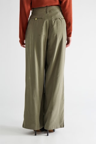 Calças wide legs - Caqui
