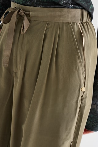 Calças wide legs - Caqui