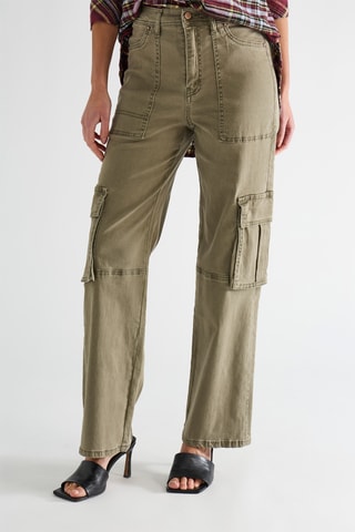 Calças cargo - Caqui