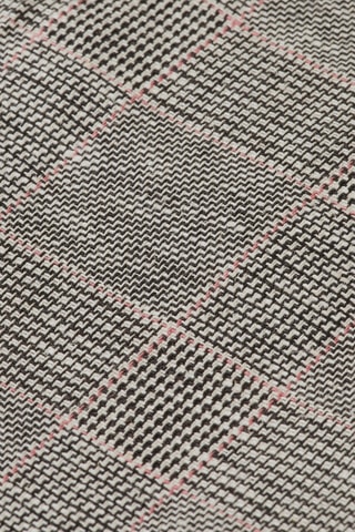 Calções slim de cintura subida em linho - Bege