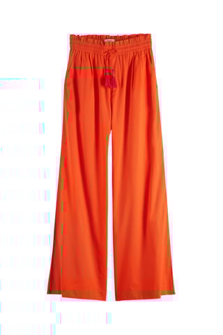 Calças de cintura alta - Laranja