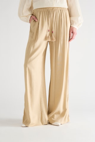 Calças wide legs - Bege