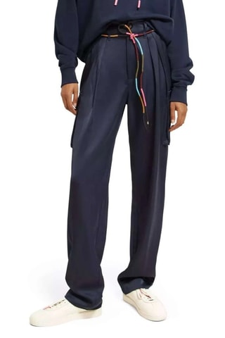 Pantalon relaxed - Bleu marine