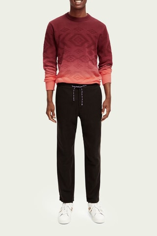 Calças regular de lã - Preto