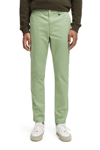 Calças chino de algodão biológico 
Verde