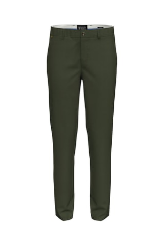 Calças slim em algodão biológico - Verde