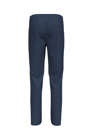 Calças chino em algodão biológico - Azul-marinho