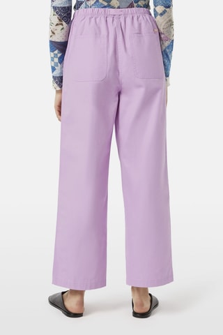 Calças de cintura subida - Lilás