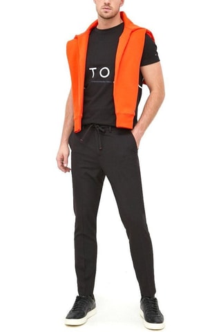 Calças chino em lã - Preto