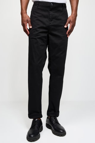 Calças chino slim - Preto