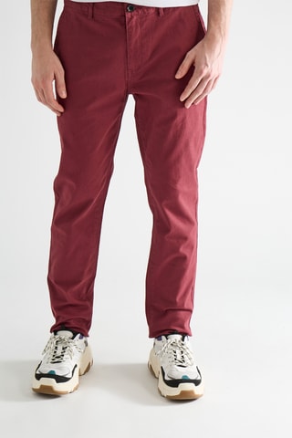 Calças chino slim - Bordô