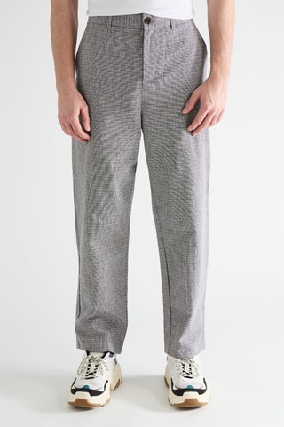 Calças - Cinzento e cru