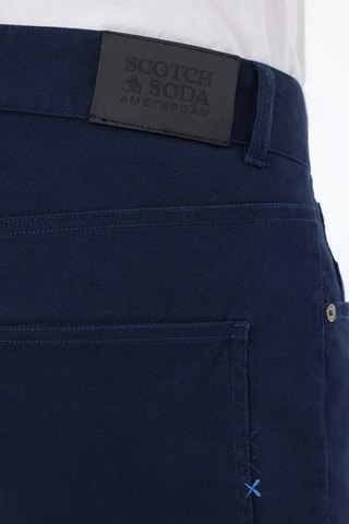 Calças chino slim - Azul-marinho