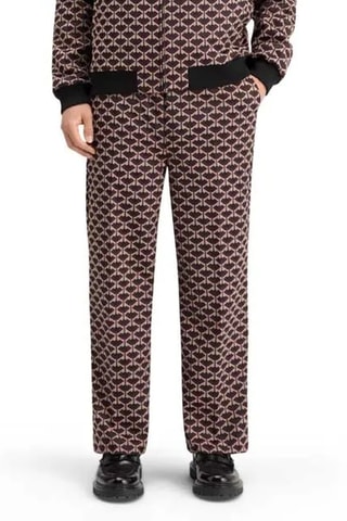 Calças direitas - Bordô