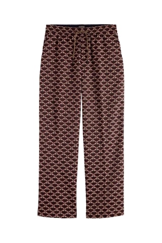 Calças direitas - Bordô