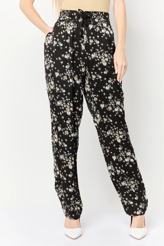 Calças regular - Preto