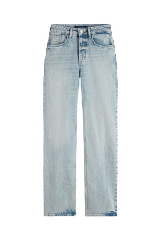 Calças de ganga direitas - Azul-claro