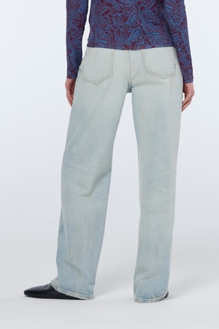 Calças de ganga direitas - Azul-claro