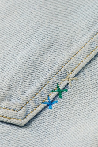 Calças de ganga direitas - Azul-claro