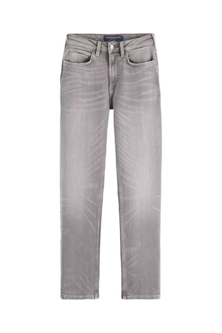 Calças de ganga em algodão biológico - Cinzento-claro