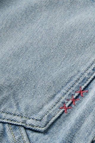 Calças de ganga cargo - Azul-claro