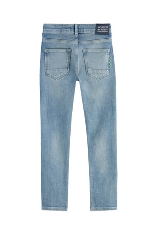 Calças de ganga slim - Azul-celeste