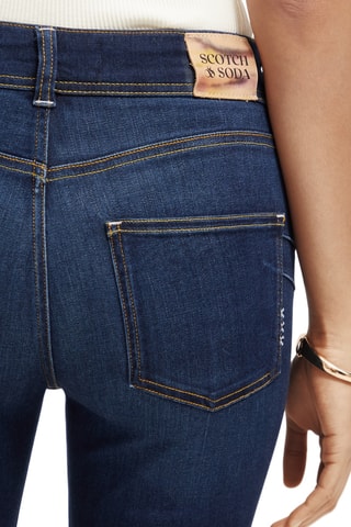 Calças de ganga skinny em algodão biológico - Índigo