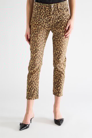 Calças de ganga slim - Castanho