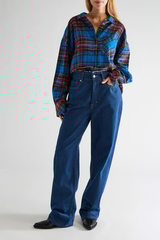 Calças de ganga straight - Azul