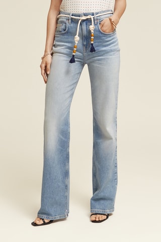 Calças de ganga - Azul-celeste