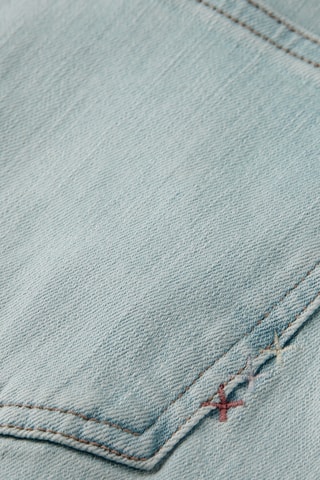 Calças de ganga corte cigarro - Azul-claro