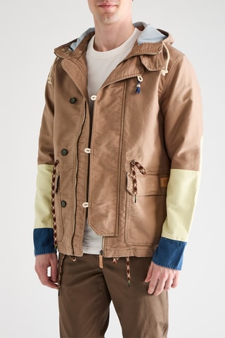 Parca em algodão biológico - Castanho