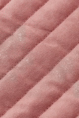 Casaco reversível em algodão biológico - Verde e rosa