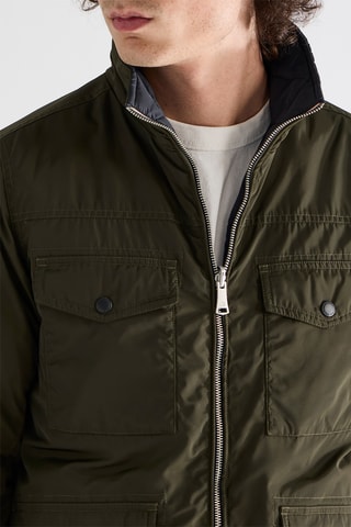 Casaco reversível - Verde e azul-marinho