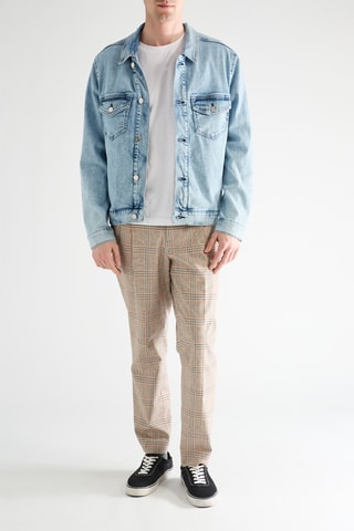 Casaco de ganga - Azul-claro