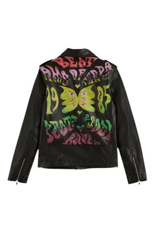 Casaco em couro - Preto